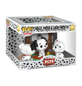 Funko Pop! Moment 101 Dalmatians - Rolly, Patch & Lucky with TV
