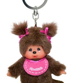 Monchhichi Pink Keychain 10 cm
