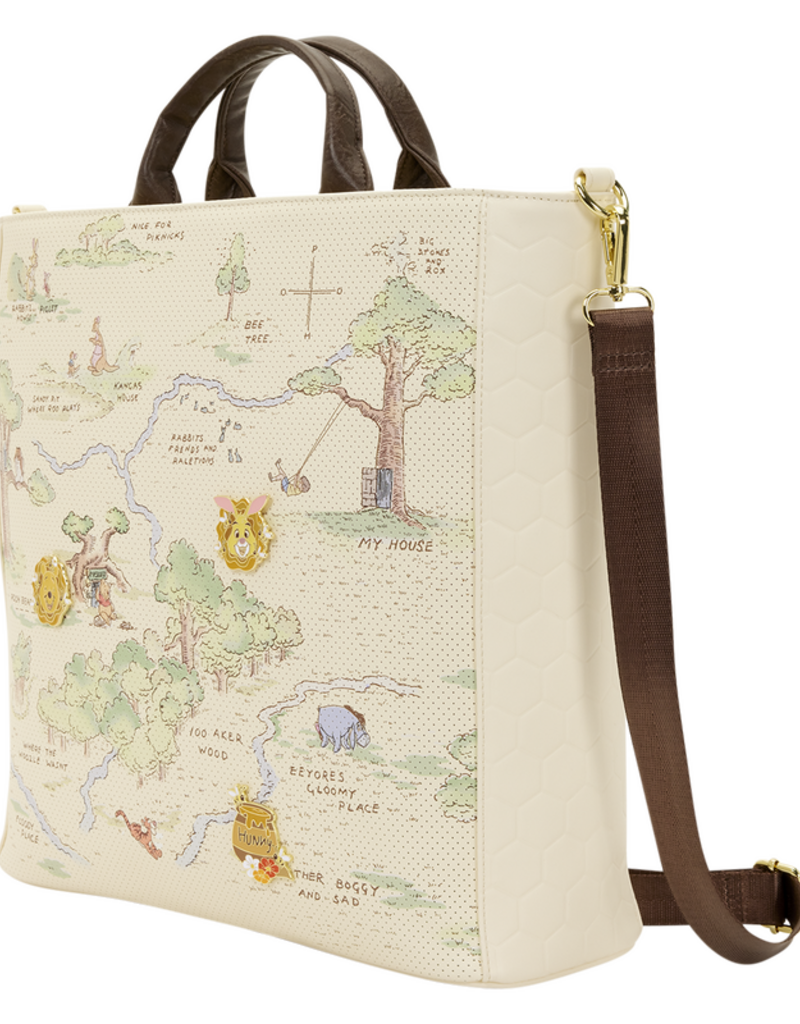 Loungefly Disney - Winnie The Pooh Hundred Acre Wood - Tote Pin Trader Crossbody Bag