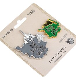 The Lord  Of The Rings - No Man Can Kill Me & Iam No Man Pin 2- Pack