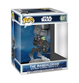 Funko Pop! Star Wars The Mandalorian And Grogu - The Mandalorian With Grogu In Imperial Remnant At-RT