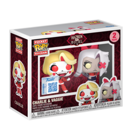 Funko Pocket Pop! Hazbin Hotel - Charlie & Vaggie Keychain 2-Pack Special Edition