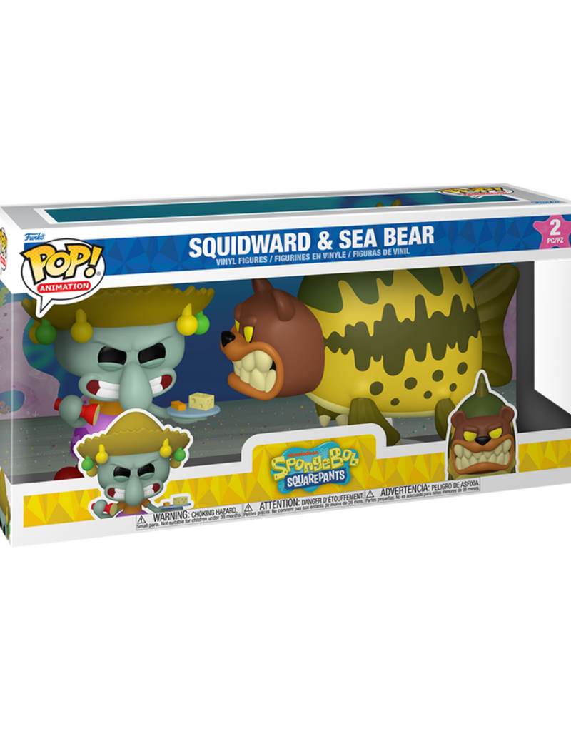 Funko Pop! Nickelodeon Spongebob - Squidward & Sea Bear 2pack