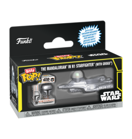 Funko Bitty Pop! Star Wars - The Mandalorian in N1 Starfighter with Grogu
