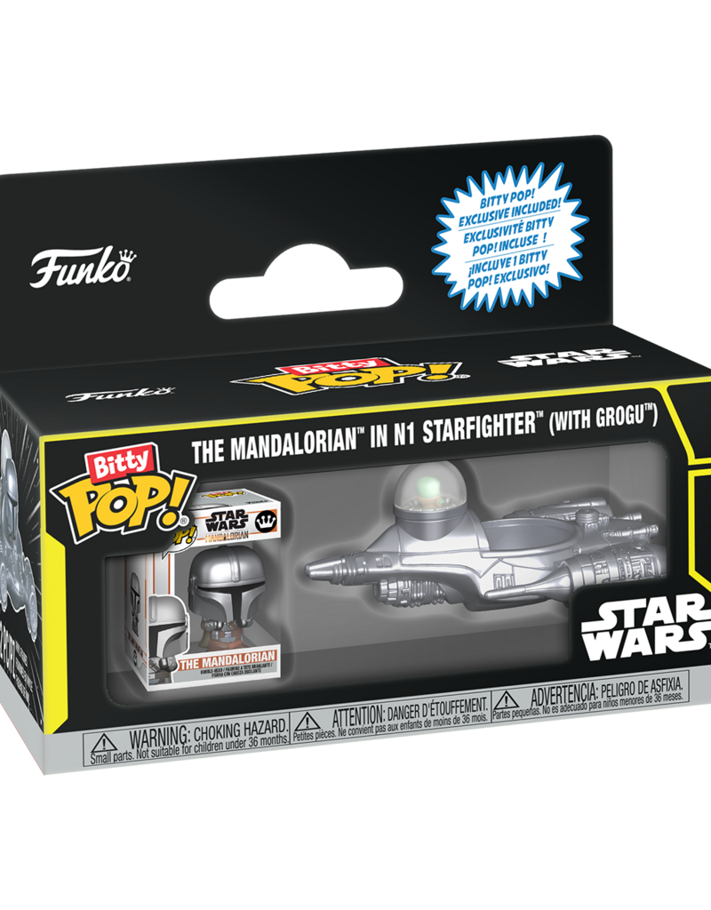 Funko Bitty Pop! Star Wars - The Mandalorian in N1 Starfighter with Grogu