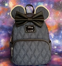 Loungefly Disney - Minnie Mouse Quilted Denim Backpack - Moon Collectibles Exclusive
