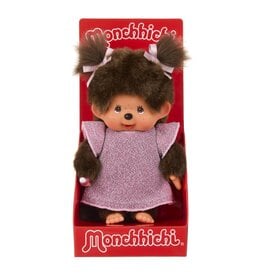 Monchhichi - Girl with Pink Glitter Dress