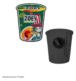K-Pop Demon Hunters - Zoey Hamburger Noodles Pin