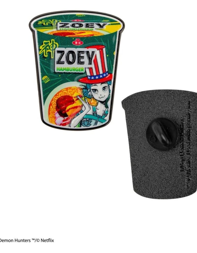 K-Pop Demon Hunters - Zoey Hamburger Noodles Pin