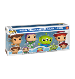 Funko Pop! Toy Story 4-Pack Woody, Buzz Lightyear, Alien and Jessie
