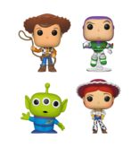 Funko Pop! Toy Story 4-Pack Woody, Buzz Lightyear, Alien and Jessie