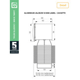 Aluminium Jaloezie - 50 mm