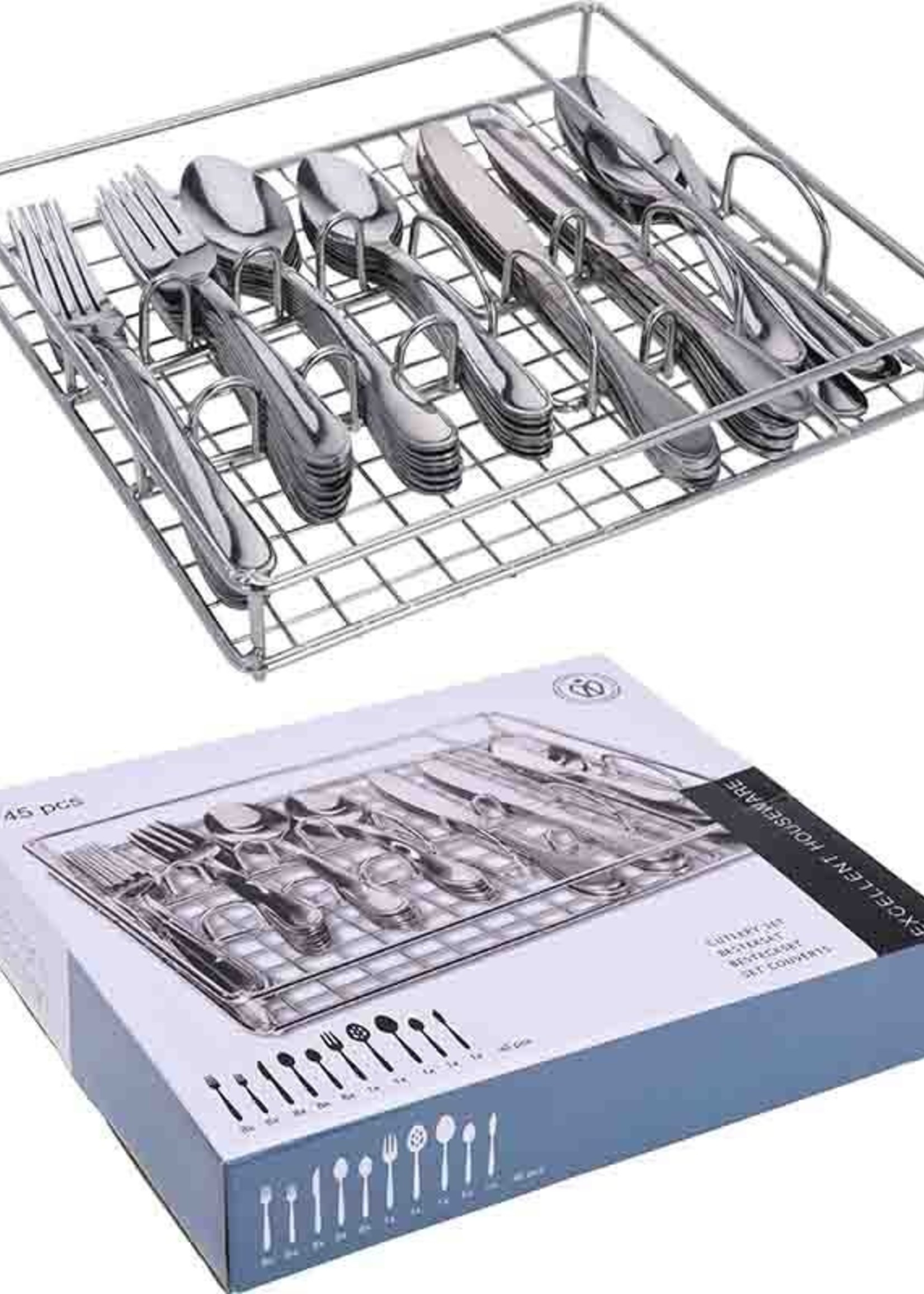 Excellent Houseware Bestekset 45-delig - 8 personen