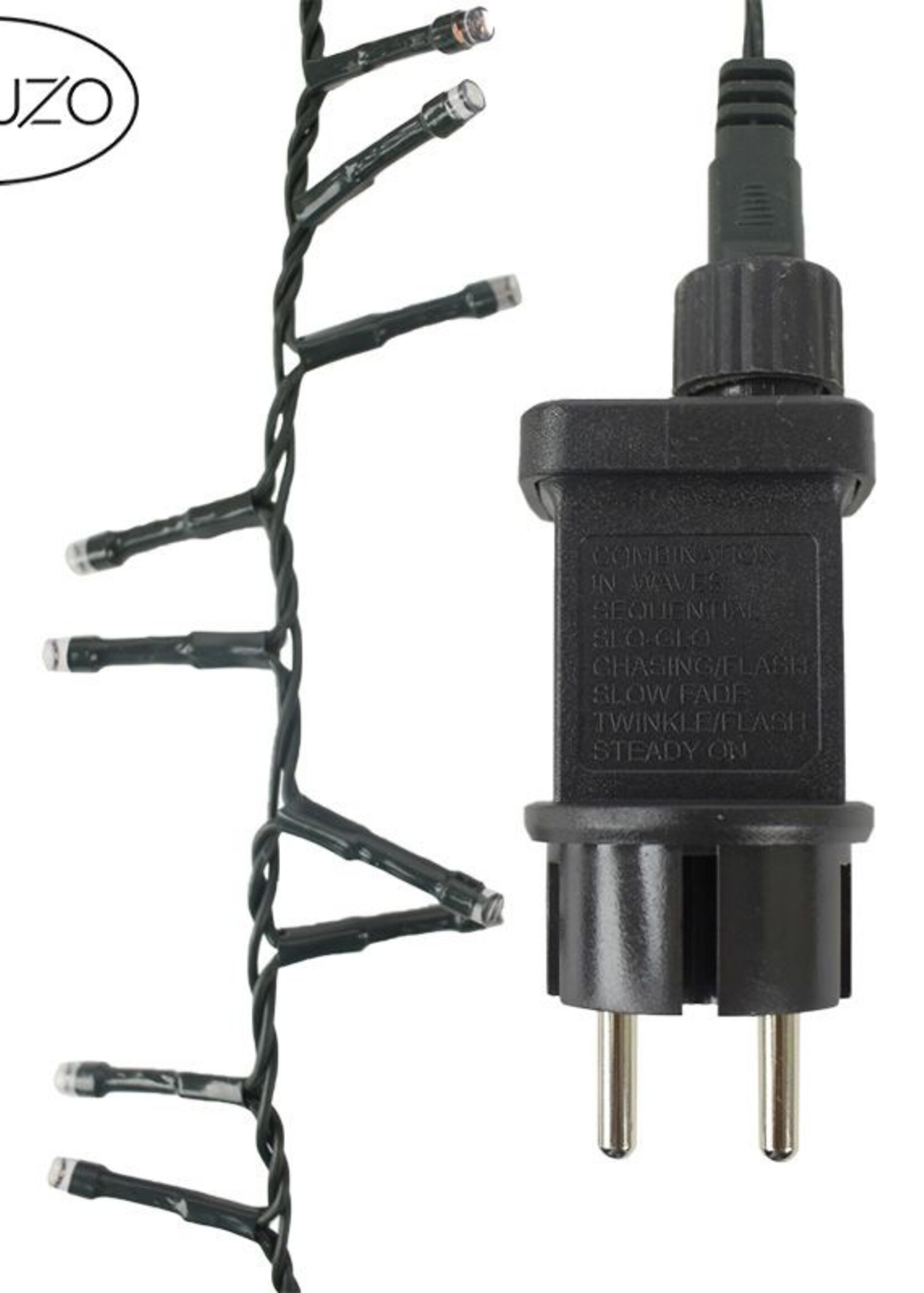 Ceruzo Micro Cluster - 400 LED - 8 meter - 8 Lichtfuncties + Geheugen - extra warm wit