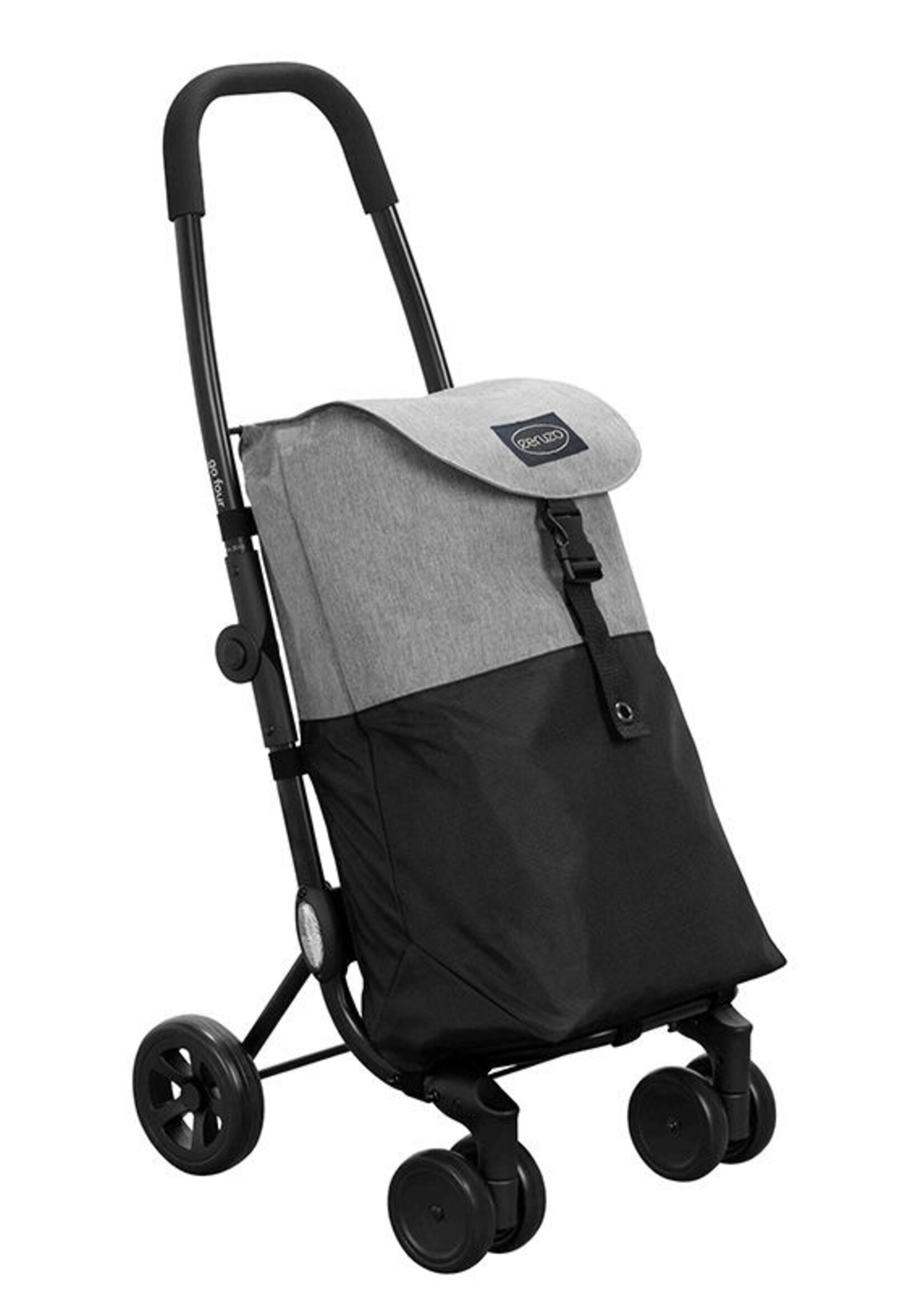Ceruzo Go Four Boodschappentrolley  - Grijs / Zwart - 43.5 liter - by Playmarket