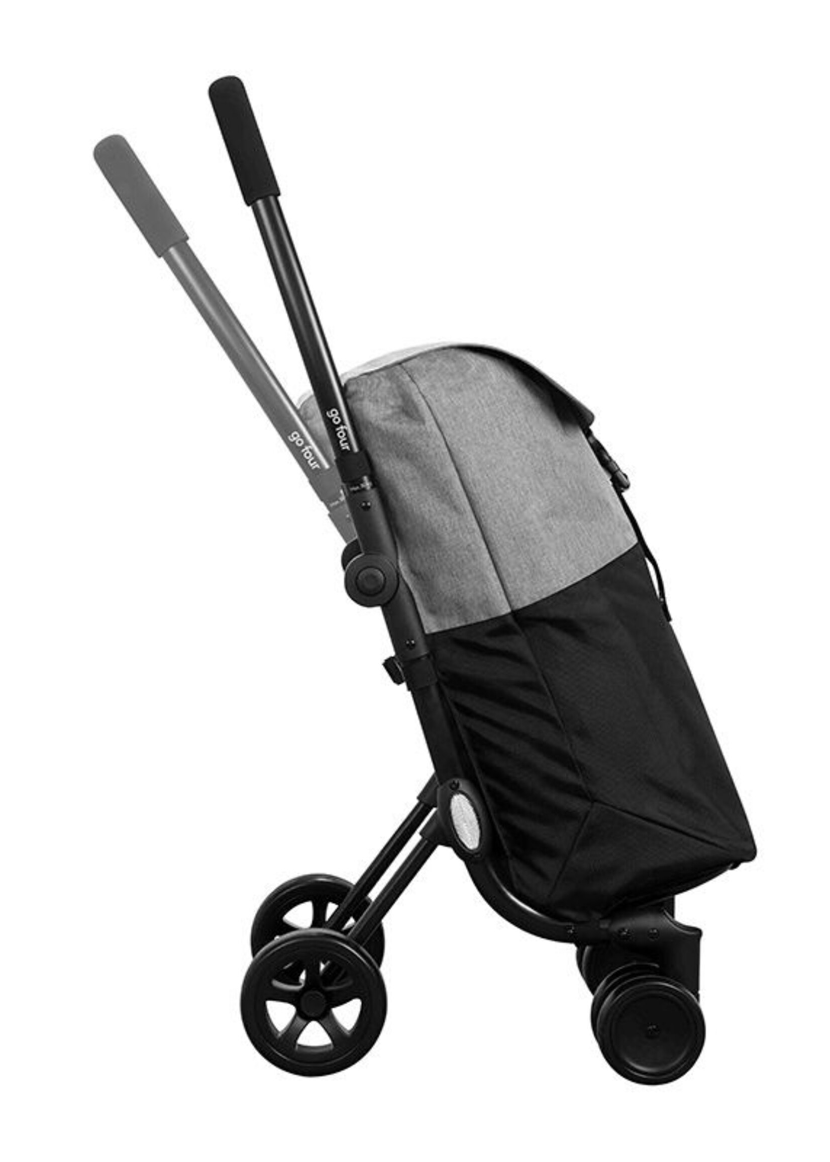 Ceruzo Go Four Boodschappentrolley  - Grijs / Zwart - 43.5 liter - by Playmarket