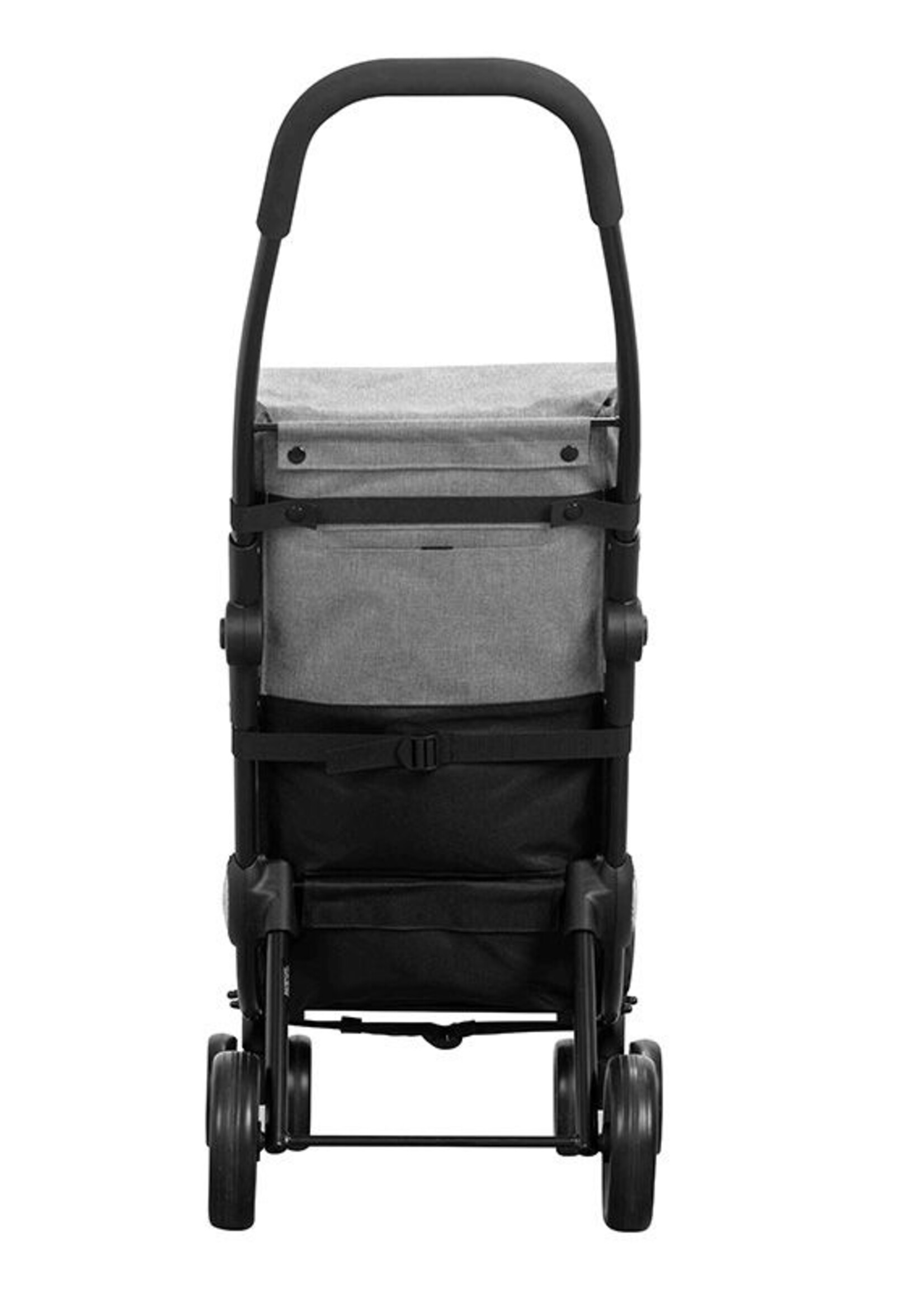 Ceruzo Go Four Boodschappentrolley  - Grijs / Zwart - 43.5 liter - by Playmarket