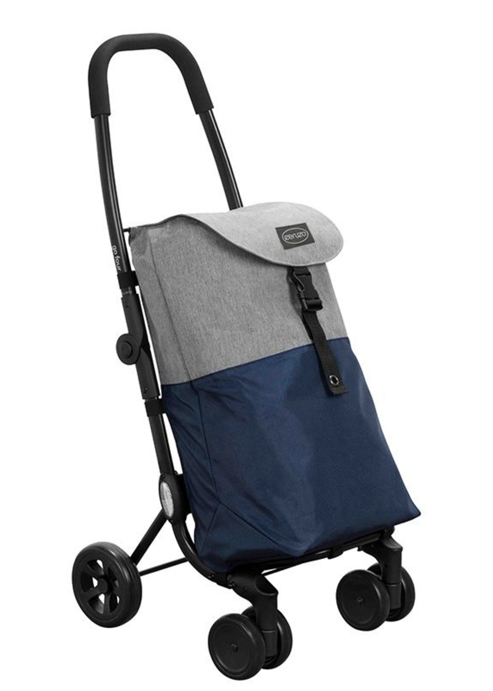 Ceruzo Go Four Boodschappentrolley  - Blauw / Zwart - 43.5 liter - by Playmarket