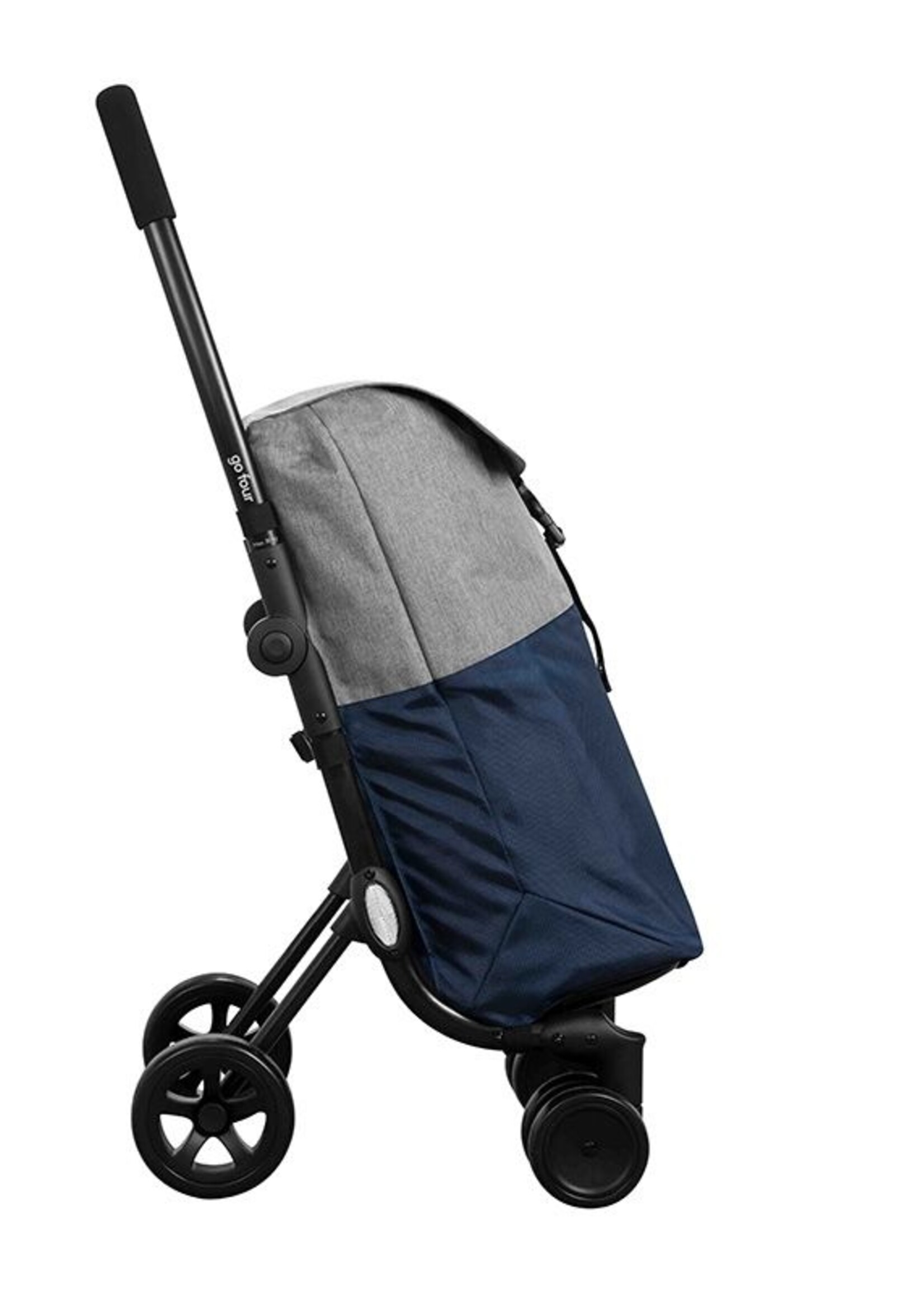 Ceruzo Go Four Boodschappentrolley  - Blauw / Zwart - 43.5 liter - by Playmarket