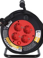 FXcontrol Kabelhaspel 15 meter - 4 Voudig - IP20 - 3 x 1.5mm2