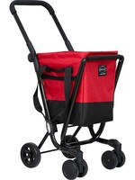 Ceruzo by Playmarket Easy Go Boodschappentrolley  - Zwart-Rood