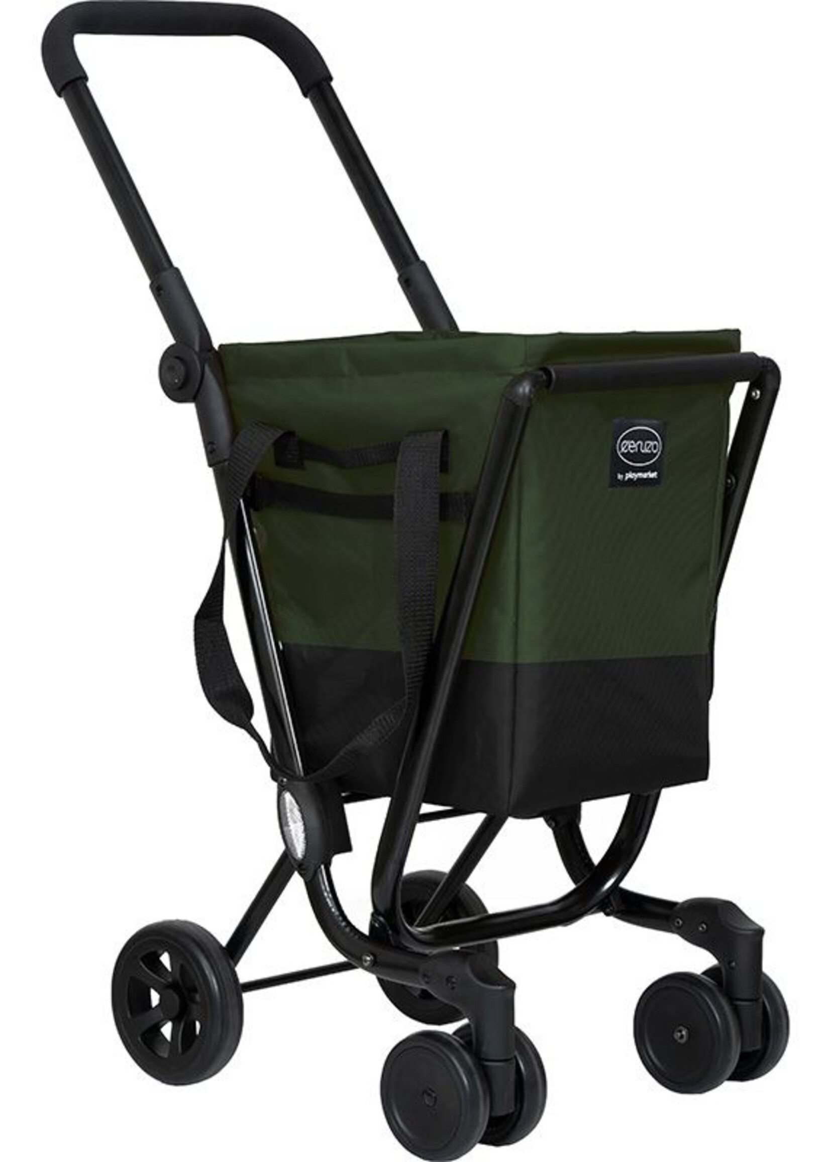 Ceruzo by Playmarket Easy Go Boodschappentrolley  - Zwart-Groen