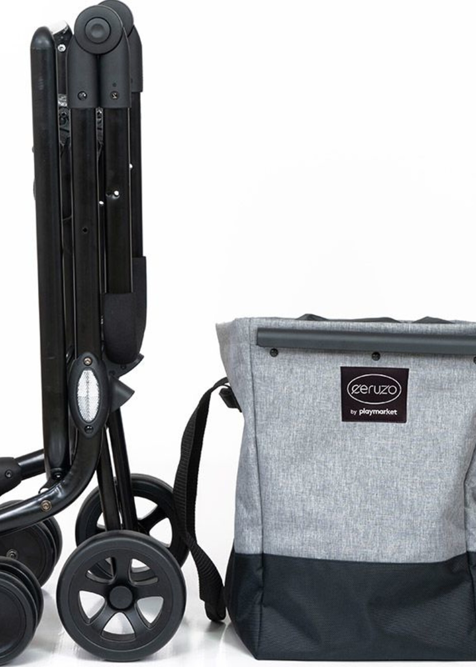 Ceruzo by Playmarket Easy Go Boodschappentrolley  - Zwart-Groen