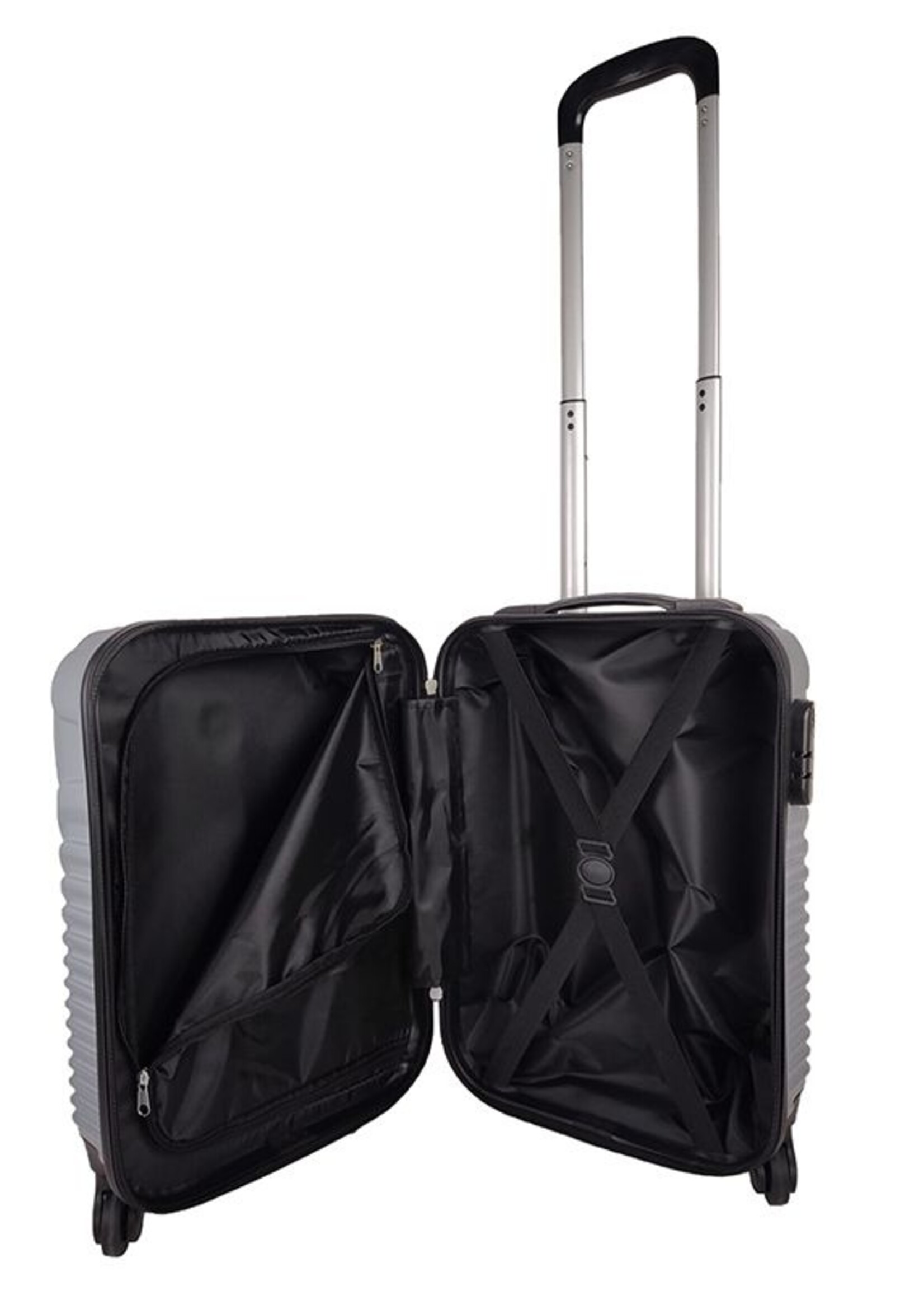 Ceruzo Handbagage Koffer - 51.5 cm - Grijs