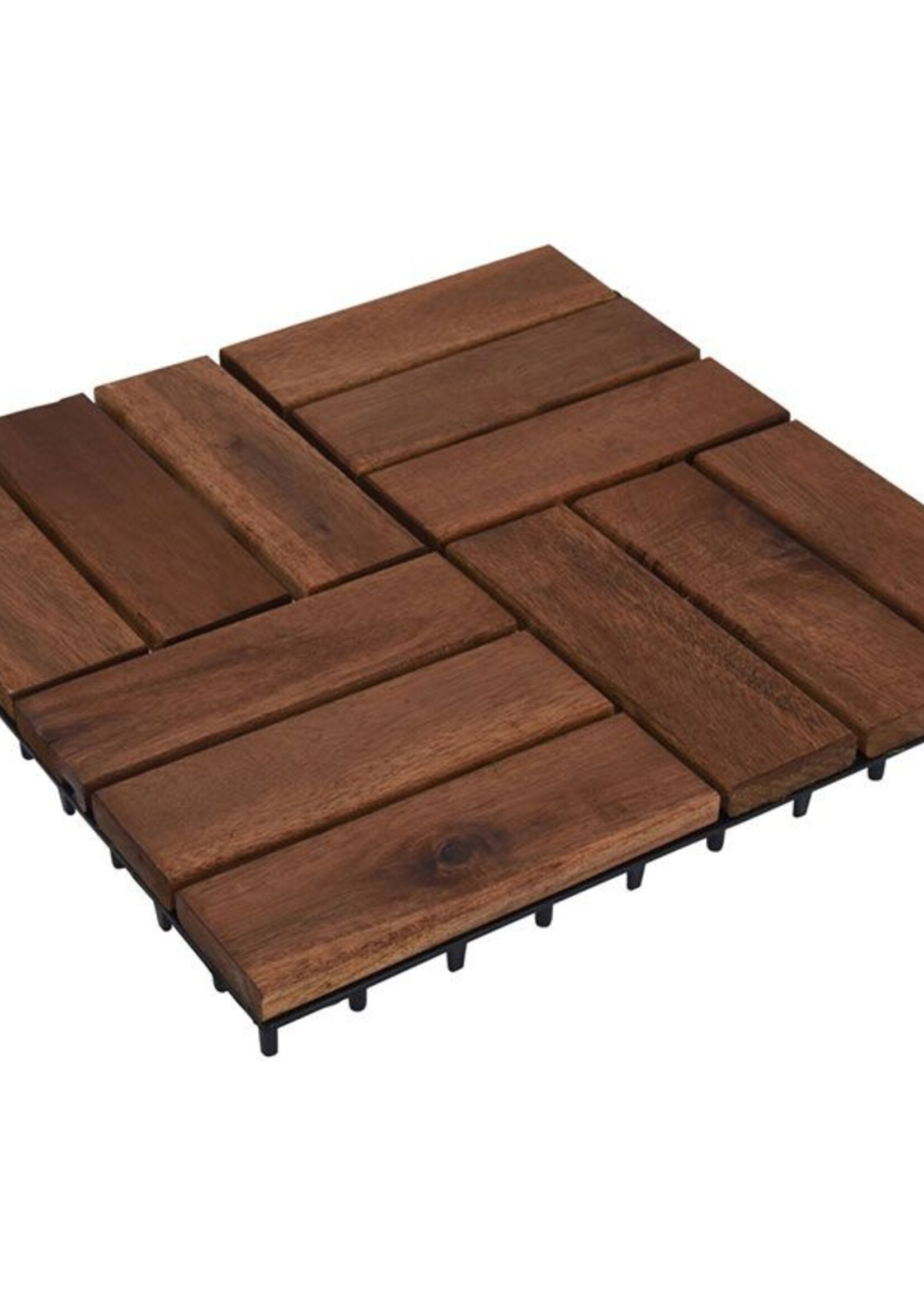 ProGarden Terrastegels - Acacia Hout - 30x30 cm - 9 stuks - 0.81m2