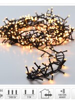Microcluster - 1200 led - 24m - warm wit - Timer - Lichtfuncties - Geheugen - Buiten