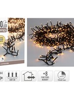 Maxi Cluster Kerstverlichting - 400 led - 6m - extra warm wit - Timer - Lichtfuncties - Geheugen - Buiten