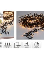 Maxi Cluster Kerstverlichting - 600 led - 9m - extra warm wit - Timer - Lichtfuncties - Geheugen - Buiten