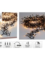 Maxi Cluster Kerstverlichting - 1200 led - 18m - extra warm wit - Timer - Lichtfuncties - Geheugen - Buiten