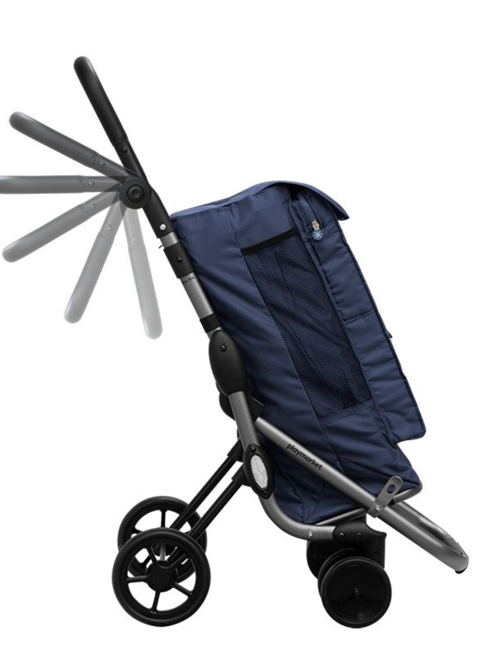 Playmarket Go Up Premium - Blauw - Boodschappentrolley