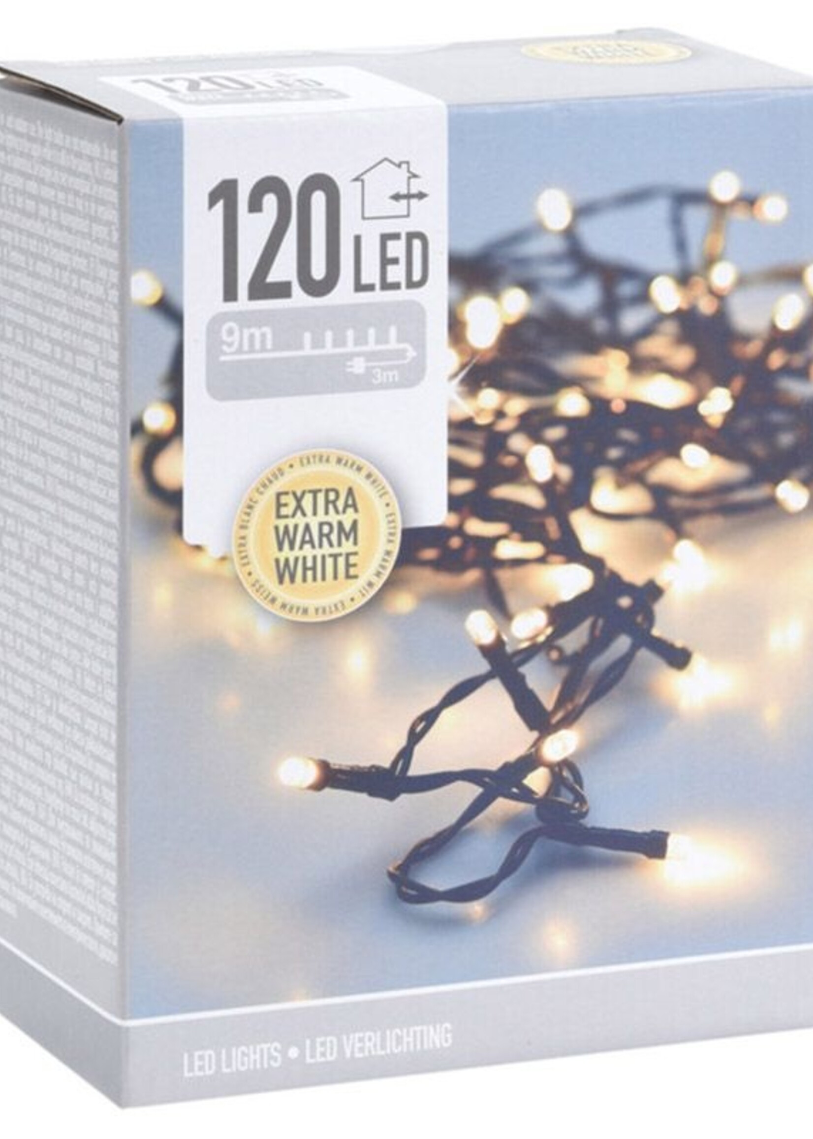 LED-verlichting - 120 LED's - 9 meter - extra warm wit