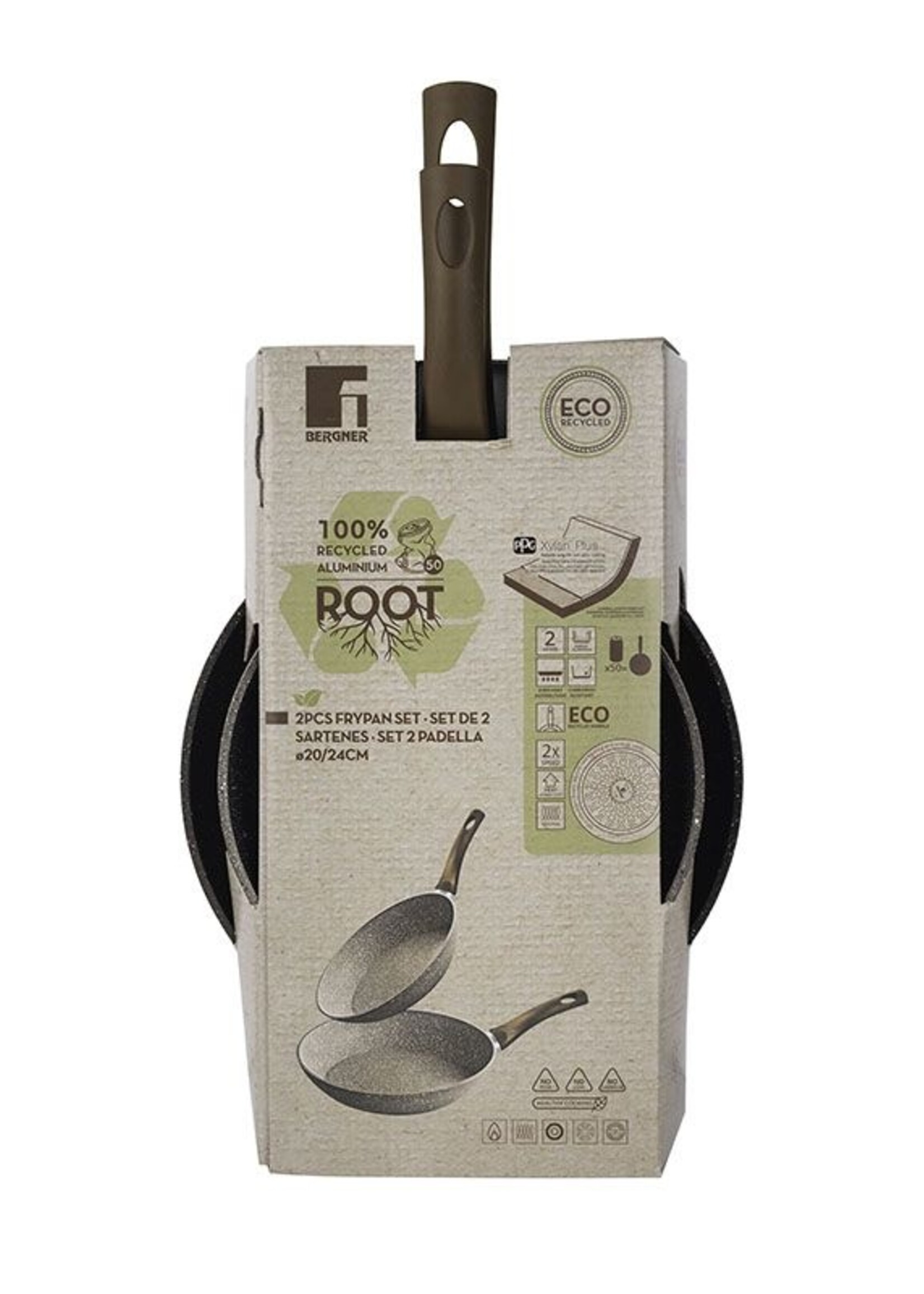 San Ignacio Koekenpannenset - Ø20, 24cm - Eco Friendly - champagne