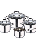 Renberg Alexander Pannenset RVS - Inductie - 7 delig - 4  Kookpannen Ø 16 - 18 - 20 - 24 cm + 3 Deksels