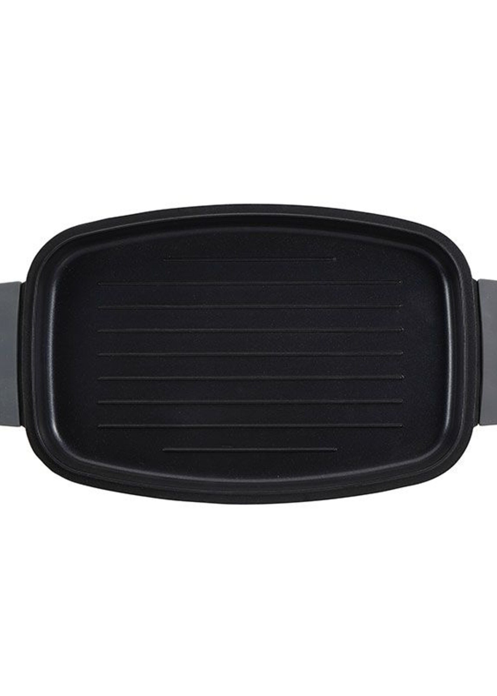 Bergner Infinity Chefs Grillplaat 42 x 22 cm -  Gegoten Aluminium  - Soft-Touch Handvaten