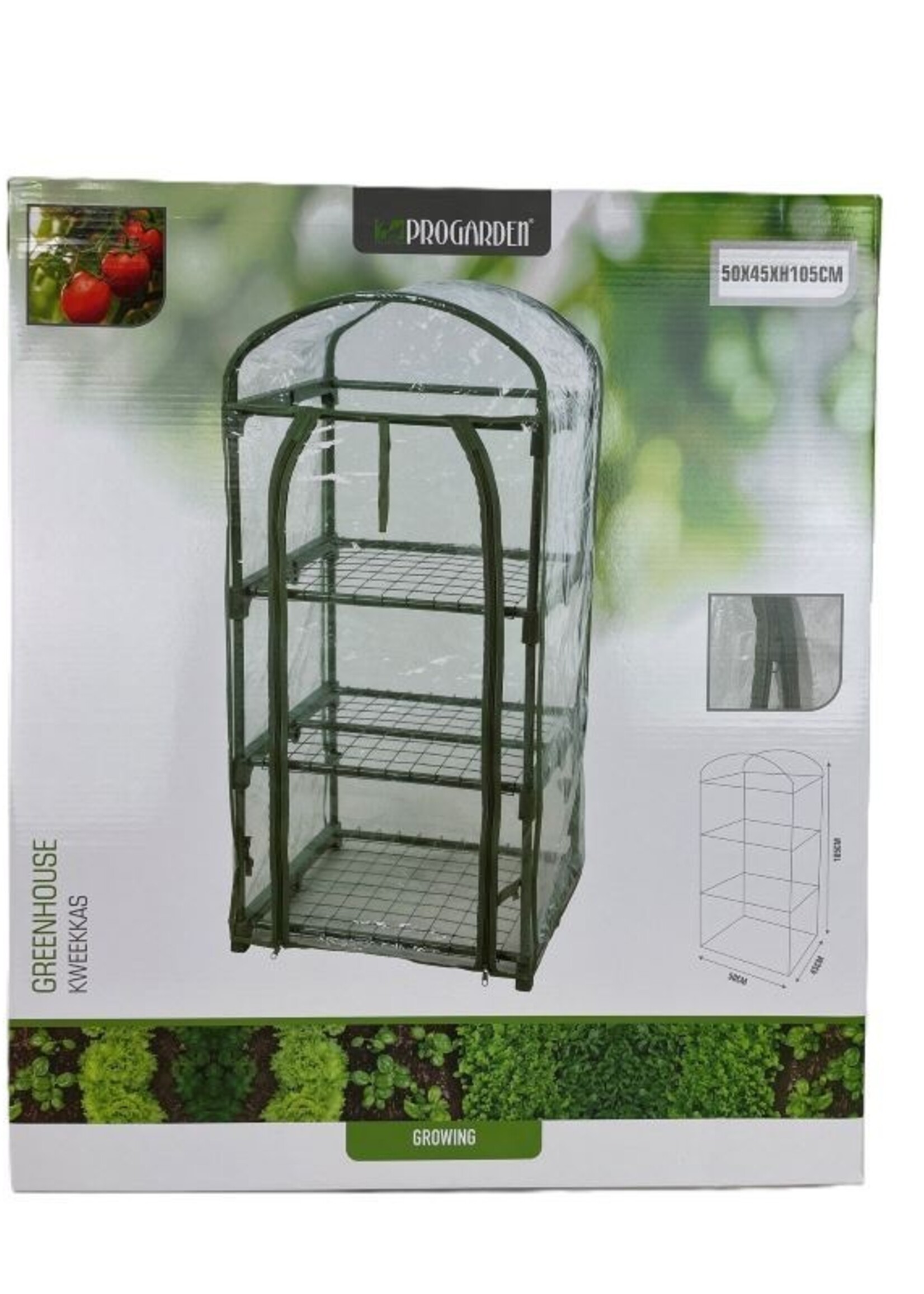 ProGarden Kweekkas - 3 verdiepingen -  50 x 45 x 105 cm