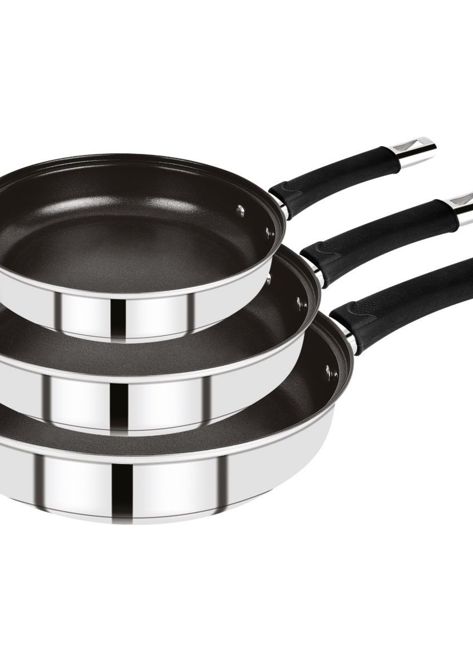 Bergner Koekenpannenset Alena - 3-delig - RVS - inductie