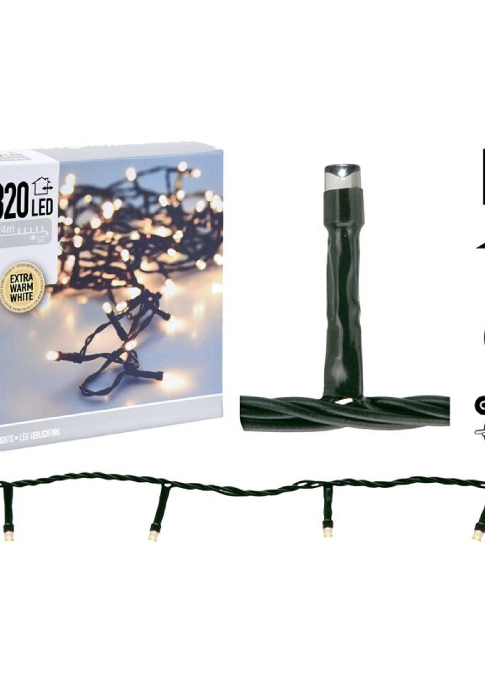 LED-verlichting - 320 LED's - 24 meter - extra warm wit