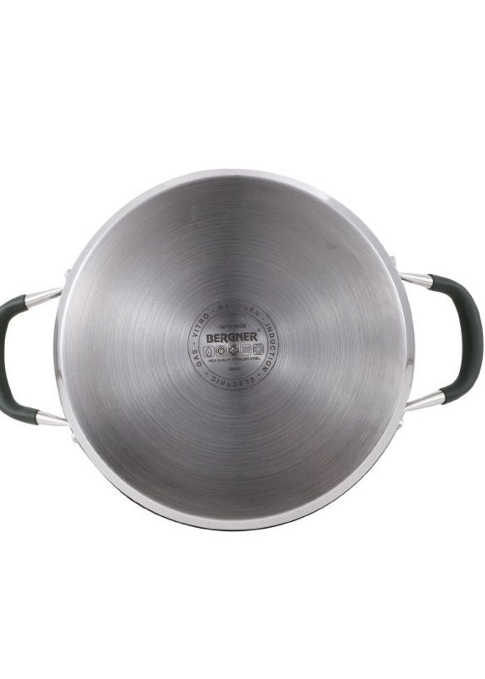 Bergner Midnight RVS Soeppan met  Deksel - Inductie - 28cm - 9.5L