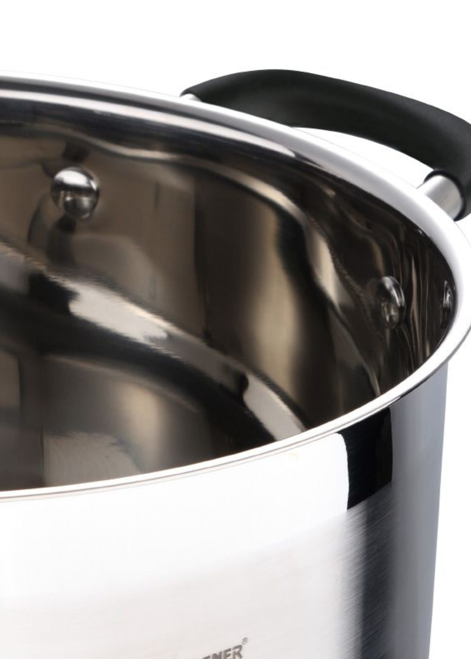 Bergner Midnight RVS Soeppan met  Deksel - Inductie - 28cm - 9.5L