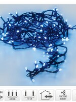 Kerstverlichting 80 led- 6m - blauw - Timer - Lichtfuncties - Geheugen - Buiten