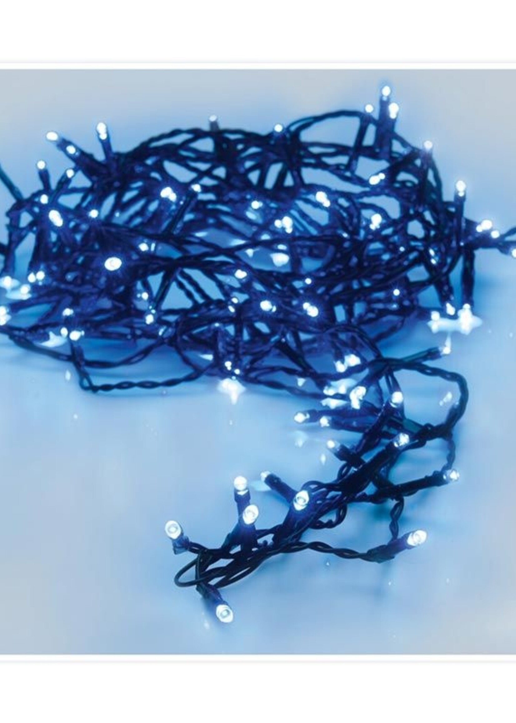 Kerstverlichting 80 led- 6m - blauw - Timer - Lichtfuncties - Geheugen - Buiten