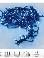 Kerstverlichting 240 led- 18m - Blauw - Timer - Lichtfuncties - Geheugen - Buiten