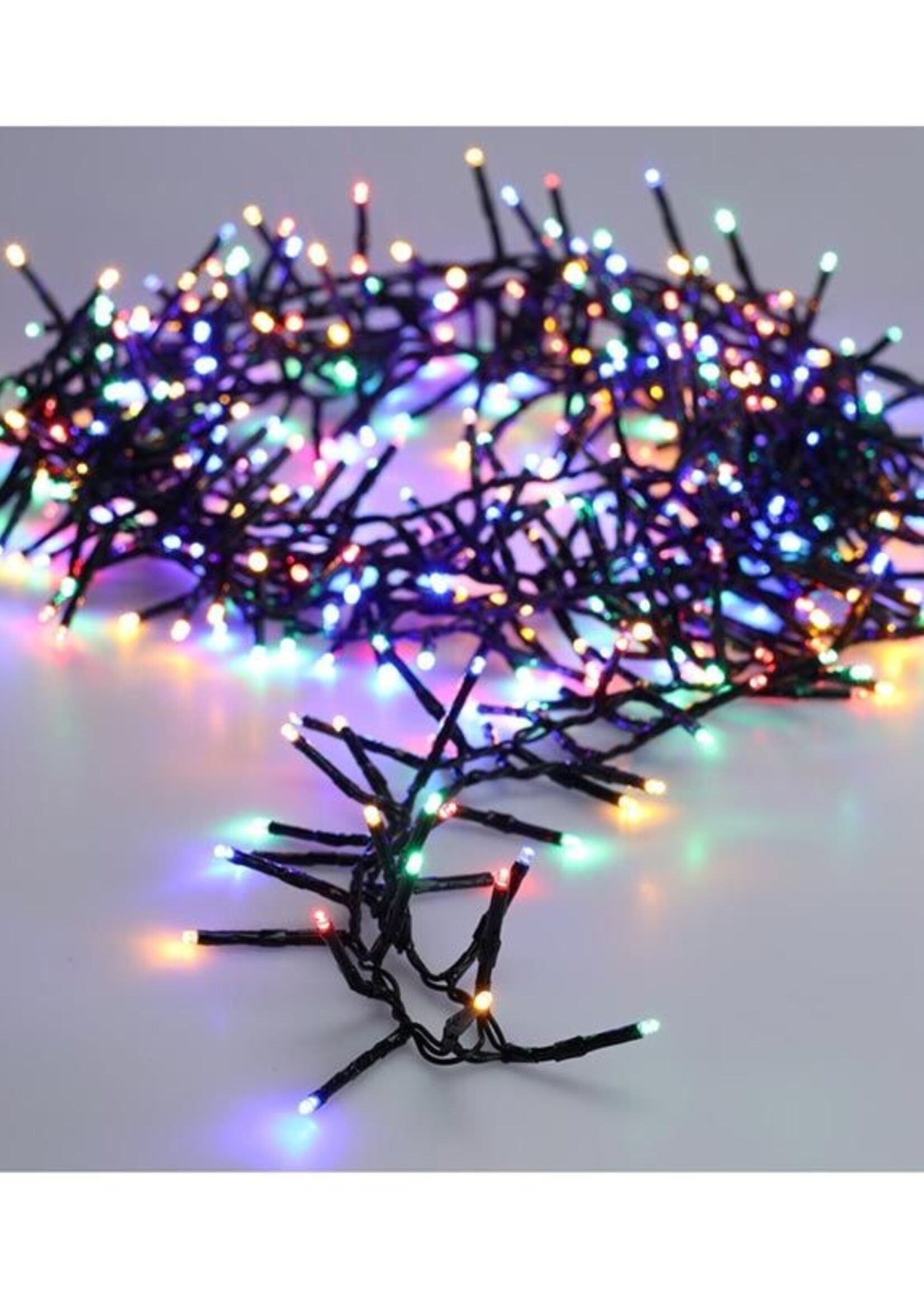 Maxi Cluster Kerstverlichting - 800 led - 12m - multicolor - Timer - Lichtfuncties - Geheugen - Buiten