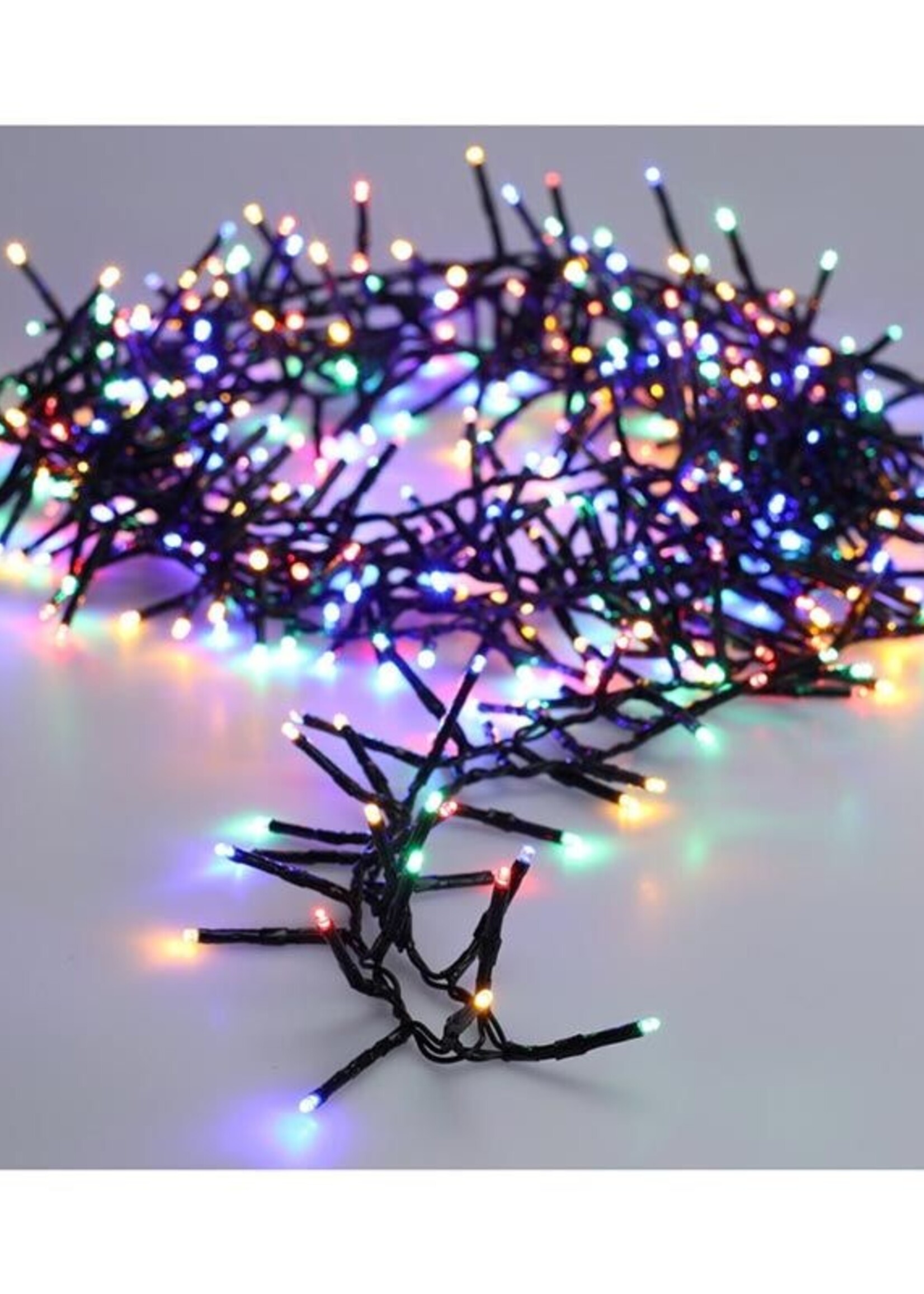 Maxi Cluster Kerstverlichting - 400 led - 6m - multicolor - Timer - Lichtfuncties - Geheugen - Buiten