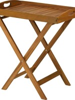 Dienbladtafel Acacia - opvouwbare Bijzettafel - Butlertray opklapbaar