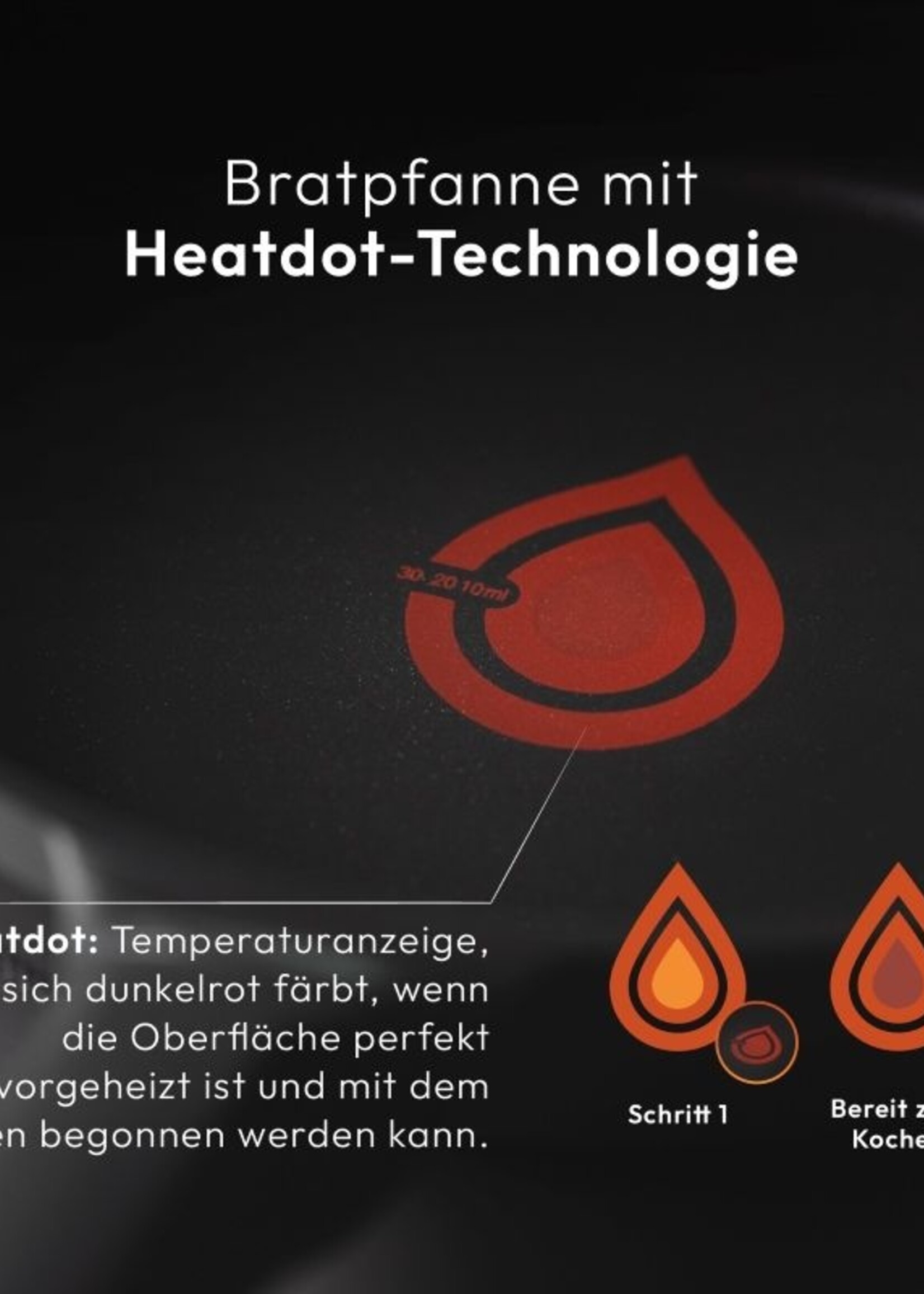 Bergner Masterpro Gastro Koekenpan - Ø 24 cm - Inductie - Heatdot Technology Indicator - duurzaam